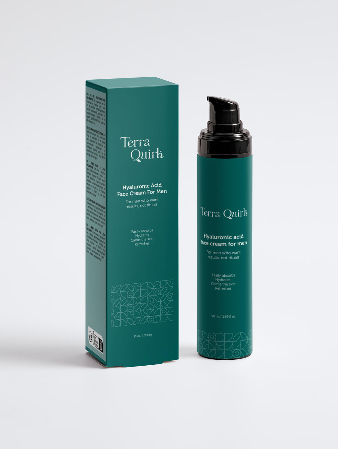 Hyaluronic Acid Face Cream for Men, Terra Quirk