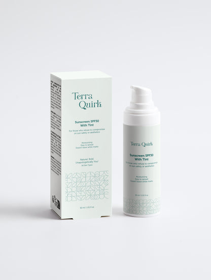 Sunscreen SPF30, with tint, Terra Quirk